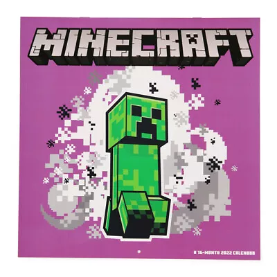 MINECRAFT™ 16-month 2022 Wall Calendar BY Double Time 12  X 24  FAST DELIVERY • $4.50