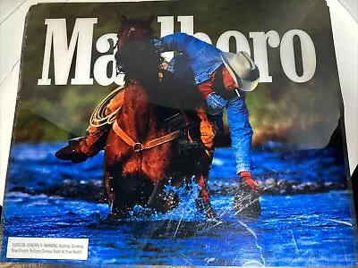 Vintage Marlboro Poster Laminated  21” X 18” • $12