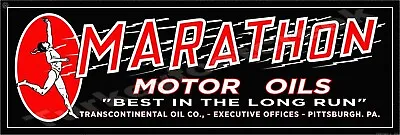 Marathon Motor Oils 6  X 18  Metal Sign • $19.99