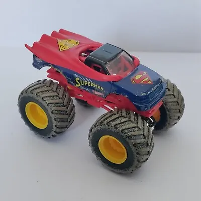 Hot Wheels Monster Jam Truck SUPERMAN MUD TRUCKS SERIES 1/64 Rare HTF.  • $6.99