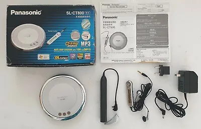 PANASONIC SL-CT800 Portable MP3/WMA/CD Compact Disc Player JAPAN COMPLETE BOXED! • £120
