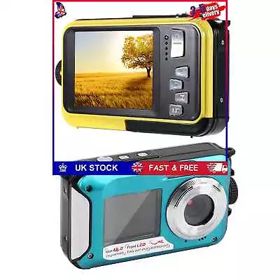 £54.99 • Buy Underwater Camera - 16X Waterproof HD 2.7K 48MP Digital Camera For Snorkeling