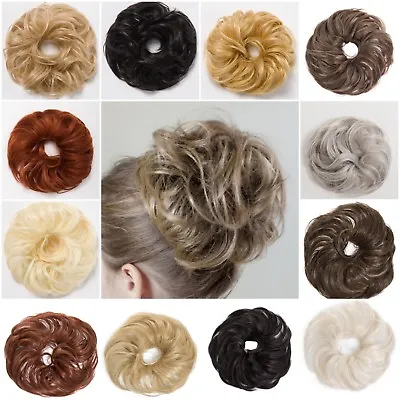 Koko Large Wavy Bun Scrunchie Hair Wrap Hairpiece Updo Natural Look WNYL UNBOXED • £6.50