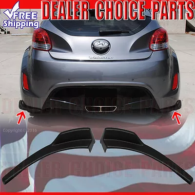 For 2012-16 2017 Hyundai Veloster 2PC Sequence Style Rear Bumper Chins Body Kit • $55.14