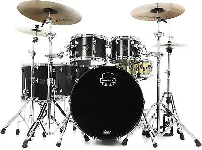 Mapex Saturn 5-piece Studioease Shell Pack - Satin Black • $1749