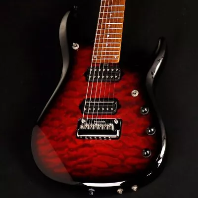 MUSIC MAN Ball Family Reserved JP7 John Petrucci Signature Ruby Quilt #GGc9u • $3655