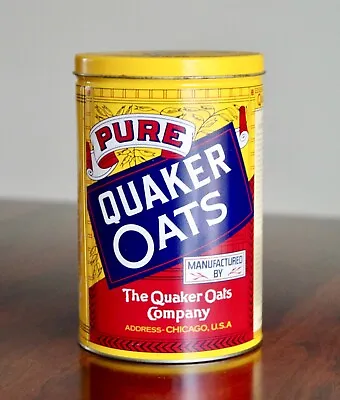 Vintage 1992 Quaker Oats Tin • $5