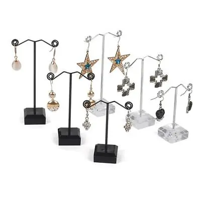 3pcs Acrylic Metal Tree Earring Necklace Jewelry Display Stand Rack Holder Hot • £6.29