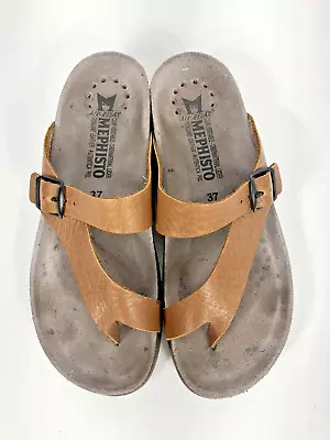 Mephisto Helen Sandal Brown Leather Size 37 • $39.99