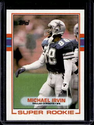 1989 Topps Michael Irvin Rookie Card RC #383 Cowboys • $0.99