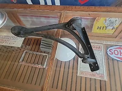 Vintage Cast Iron Industrial Swing Arm Stool Industrial Seat Drafting Garage • $395.98