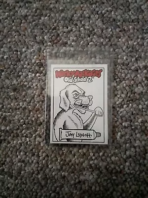 Wacky Packages 2010 OS 2 Sketch Card MILK FOAM Signed By Jay Lynch • $45