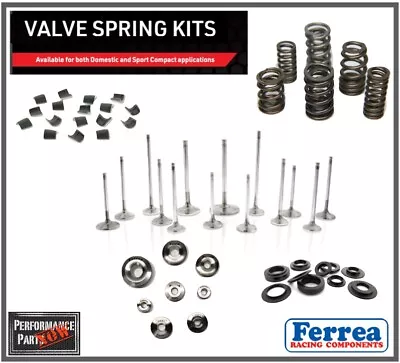 Ferrea Valves Dual Springs Retainers Locks Honda B16A B18C B-Series S10027 100LB • $1175