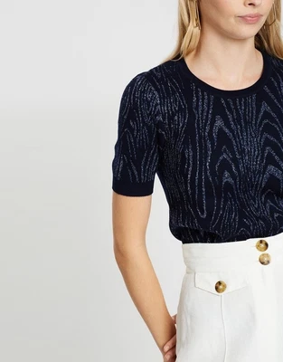 $60 • Buy Marcs Zebra Metallic Knit M
