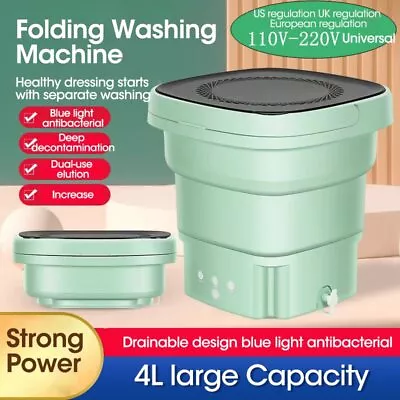 $62.99 • Buy NEW Mini Washing Machine Bucket Folding Portable Laundry Machine Clothes Washing