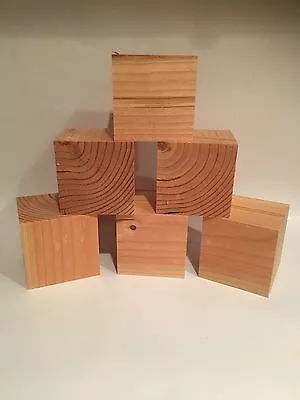 Crafting Supplies - 2.5  Wooden Crafting Block 2.5x2.5 Inch Cube • $2.99