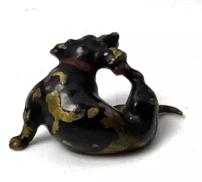 Antique Rare Vienna Cold Painted Bronze  Dachshund Group Figure • $110