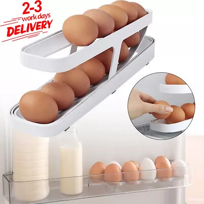 Double Layer Egg Holder Storage For FridgeFridge Storage Containers For Eggs • £8.95