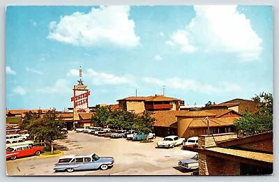 Fort Worth Texas~Western Hills Hotel~Neon Googie Sign~Station Wagon~1950s Cars • $5