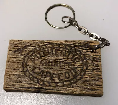 Cape Cod MA Wood Shingle Massachusetts Souvenir Vintage Keychain Key Ring • $27.99