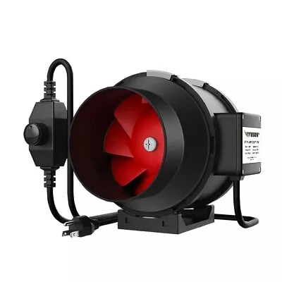 VIVOSUN 6  390CFM Inline Duct Ventilation Fan HVAC Exhaust Blower Speed Controll • $59.49