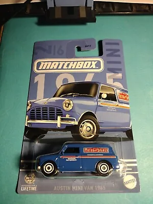 2024 Matchbox Austin Mini Van 1965 Walmart Blue New Buy 1-3 Items Same S&H Total • $3.09