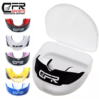 Gum Mouth Guard Shield Case Teeth Grinding Boxing MMA Rugby Sports Youth Adult • $6.57