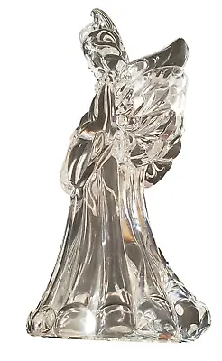 Mikasa Crystal Angel In Prayer Candle Holder 7.5  Made In Germany (BIN 8) • $9.49