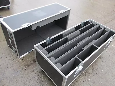 128cm X 55cm X 77cm Flightcase For 4 X 50  LED TV / LCD Monitors (Basil) • £150