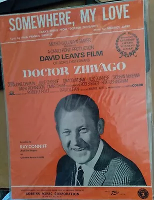 “Somewhere My Love” Vintage 1965 Sheet Music “Dr Zhivago” - Lara’s Theme • $15