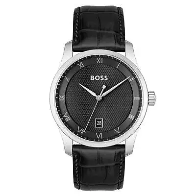 Hugo Boss Black Leather Men's Watch - 1514122 • $239