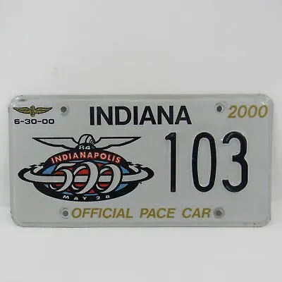 2000 Indianapolis 500 Pace Car License Plate #184 Oldsmobile Aurora IMS • $169.99