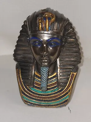Veronese Design 4  Tall King Tut Cold Cast Resin Antique Bronze Hand Painted Sta • $40