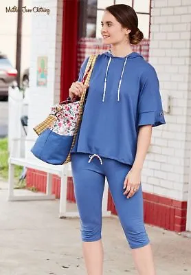 Matilda Jane Size L Large Choose Adventure Leggings Capris NWT In Bag Blue • $49.95