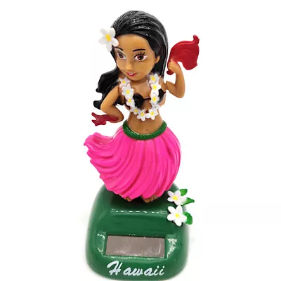 Solar Powered Hawaiian Dancing Hula Girl Shaking Doll Car Dashboard Ornament • $14.54