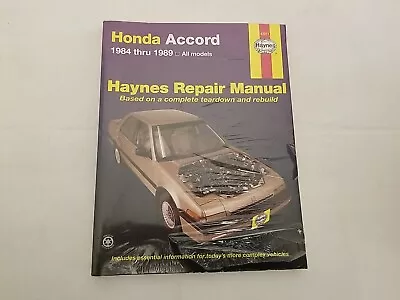 Haynes Repair Manual 42011 Honda Accord 1984-1989 All Models • $12.99