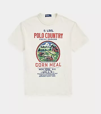 NEW Polo Ralph Lauren Country Cornmeal Feed Graphic T Shirt Sz. MD / LG / XXL • $77.88