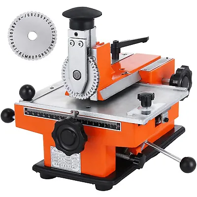VEVOR Semi-auto Sheet Embosser Stamping Machine Metal Marking Machine Dog Tag • $159.89