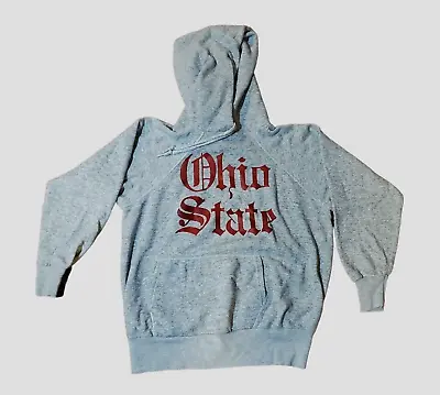 Vintage Velva Sheen Ohio State Old English Hoodie Sweatshirt Men's Size Medium • $49.99