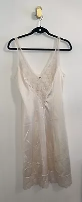 Vintage Vtg Maidenform Chantilly 64013 Slip Nightgown Lace Trim Womens 34 Ivory • $49.95