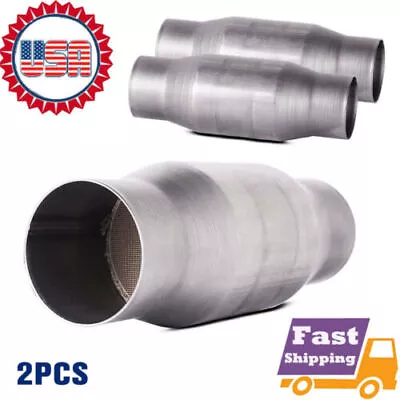 3  Inch Universal Catalytic Cat Converter High Flow T409 Stainless Steel 410300 • $29.99