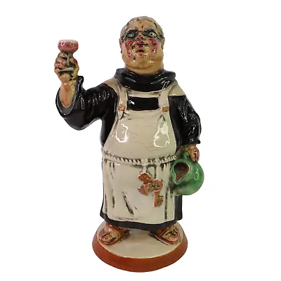1969 Vintage Antique Barsottini Ceramic Vino Rosso Whimsical Monk Decanter • $16.88
