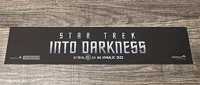 2013 Star Trek Into Darkness IMAX 3D Movie Theater Mylar Poster 2x12” Chris Pine • $12