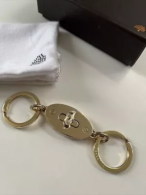 Mulberry Postman Postman’s Lock Key Chain Ring Keyring Gold Bnib Two Piece • £95