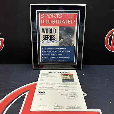 Mickey Mantle Signed New York Yankees 8x10 Magazine Plaque Autographed JSA LOA • $349.99