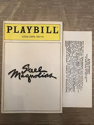 STEEL MAGNOLIAS Mar 1988 Off-Broadway Playbill! SUSAN MANSUR +Insert +! • £4.11