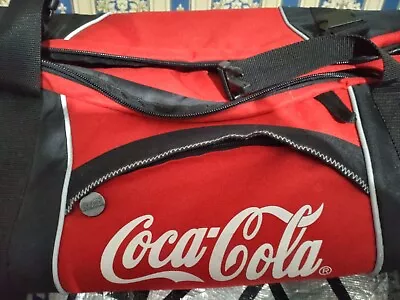 Vintage COCA COLA Large Sports Luggage Bag Holdall Turns Into Rucksack Backpack • £29.97