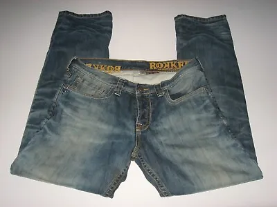 Rokker Rebel Schoeller Men's Lined Motorcycle Denim Jeans 34 X 33 • $125