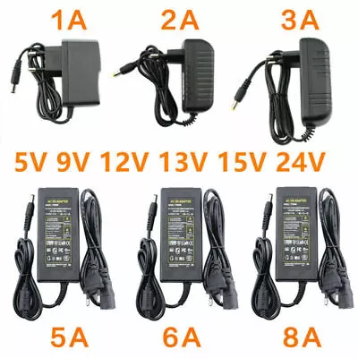 5V 6V 9V 10V 12V 15V 24V 36V 48V 1A 2A 3A 5A 6A 8A 10A Power Supply Adapter • £2.76