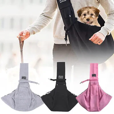 View Details Pet Carrier Shoulder Bag Dog Cat Sling Puppy Tote Pouch Hands Carry Travel Fold • 9.89£